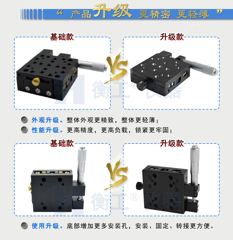 衡工HGTM03225手動(dòng)平移臺(tái)